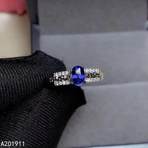 KJJEAXCMY fine jewelry natural sapphire 925 sterling silver new men women ring support test luxury