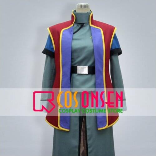 COSPLAYONSEN Mobile Suit Gundam 00 Earth Federation Mr Bushido Cosplay Costume 5pcs Set All Size