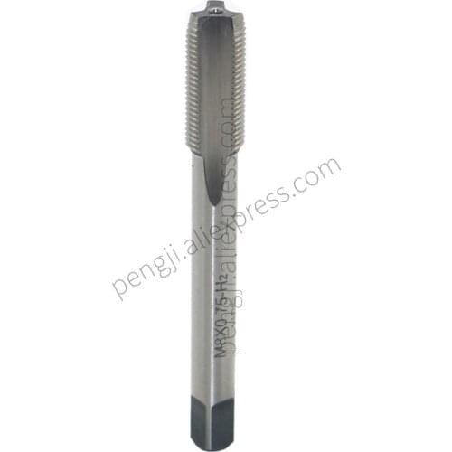 Machine Tap M8 x 0.75 mm Pitch Thread Pitch 3 Flutes, High Speed Steel Thread Forming Pointed Tap, HSS Metric Screw Plug Tap