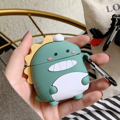 Cute Cartoon Case for QCY T10 Case Cute dinosaur funny duck animal Anti-fall Silicone Earphone Case for QCY T 10 Cover