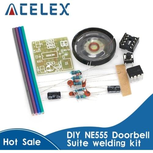 NE555 Doorbell Suite Electronic Production Doorbell Suite DIY Kit Ding dong doorbell PCB welding laboratory