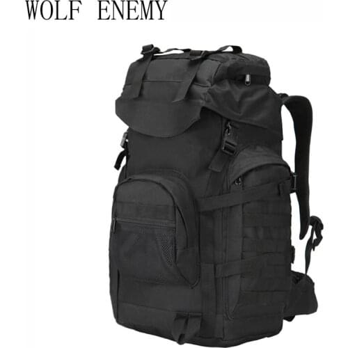 Outdoor Tactical Backpack 60L Military bag Army Trekking Sport Travel Rucksack Camping Hiking Camouflage Bag Assault Knapsack