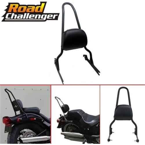 Fits For Harley Fat Boy FLSTF & Fat Boy Lo FLSTFB & Softail & Night Train Passenger Sissy Bar Backrest Pad Cushion