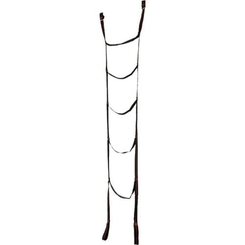 Strong Webbing Ladder 5-Step Rope Ladder Swing with Carabiners for Outdoor Tree Climbing Rescue Work