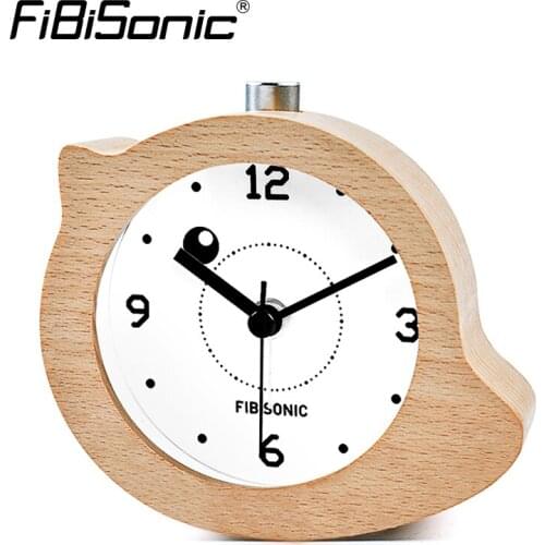 Bird Modern Snooze Sweep Movement Backlight Wood Alarm Clock Gift Wooden Needle Desktop Table Alarm Clocks Saat Despertador