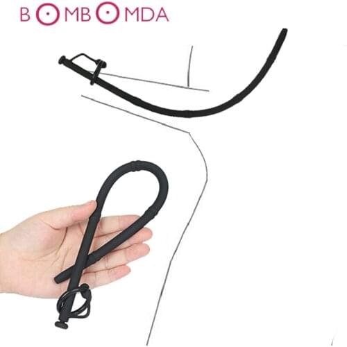 Silicone Urethra Catheter Male Penis Plug Sounding Tube Urethral Stretcher Urethral Sound Dilator Adult Erotic Sex Toy For Men