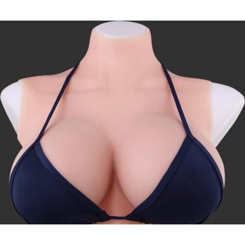 VISIQI A-F Cup Fake Boobs With Nipple Full Bionic Import Silica Gel Realistic Artificial Silicone Breast Form