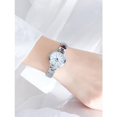 Student Simple Temperament Trend College Style Retro Watch Female Waterproof Atmosphere Chain Strap Quartz Watch