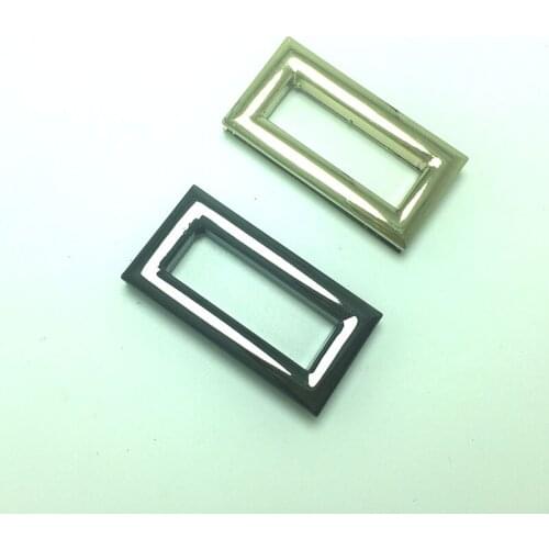 Gold Gunmetal zinc alloy screws on Rectangle Eyelet Grommets 1 3/8 inch ( 3.5cm ) inner size 30pcs