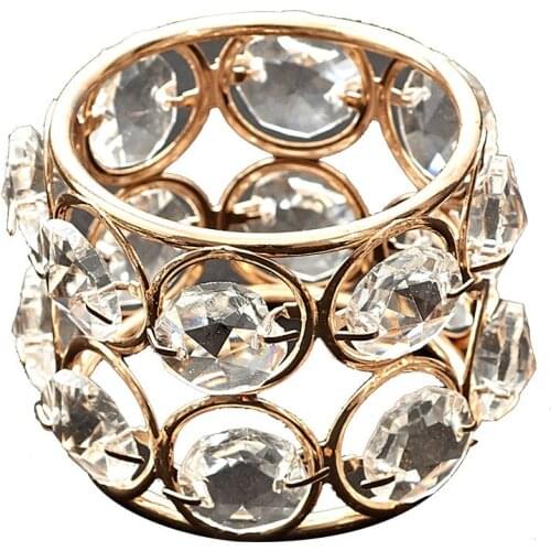 1Pc Metal Napkin Rings Elegant Hotel Eco-Friendly Table Decoration Kitchen Tableware Accessories Home Sliver Gold Napkin Ring