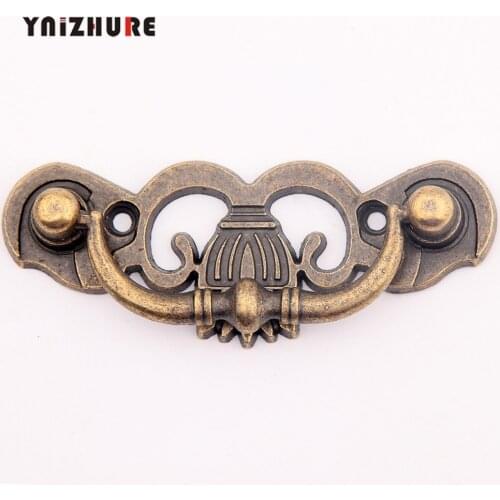 Antique Zinc Alloy Lantern Pattern Drawer Cabinet Desk Box Door Pull Handle Knob Furniture Bronze Color 80mm 1Pcs