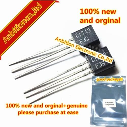 10pcs 100% new original 2SC1843 C1843 TO-92 MOS SILICON TRANSISTOR in stock