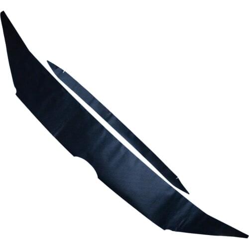 2Pcs/Set Car Carbon Fiber Style Front Hood Cover Sticker Bonnet Molding Trim Fit For Nissan Sentra 2020 2021