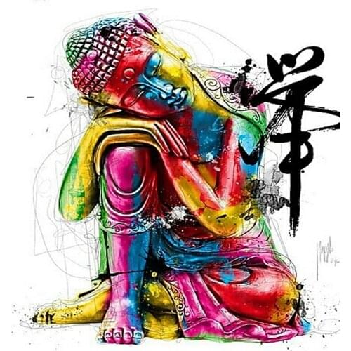 5D DIY Diamond Painting Buddha Thinking Religion Icons Diamond Embroidery Picture of Resin Cross Stitch Full Diamond Mosaic