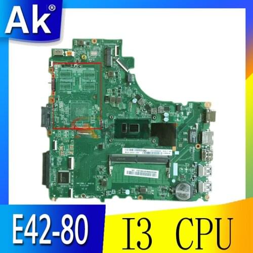 Akemy For Lenovo E42-80 V310-14ISK V310-14IKB DA0LV6MB6F0 Notebook Motherboard CPU I3 DDR4 4G RAM 100% Test Wor