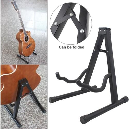 Aluminum Alloy Folding Tripod Guitar Stand String Instruments Holder for Guitar Bass Ukulele Violin Cello
