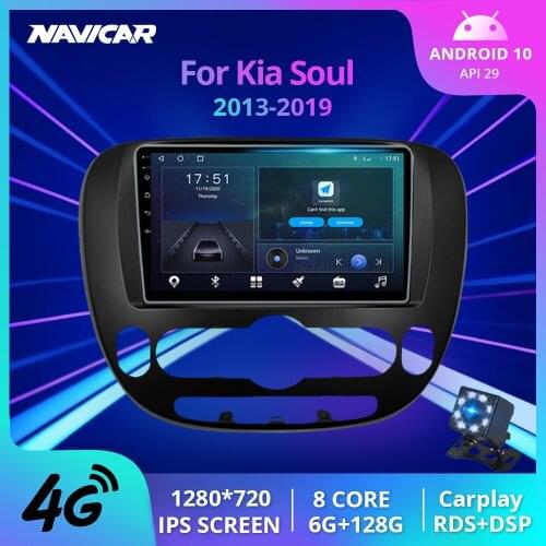 NAVICAR 2Din Android10.0 Car Radio For Kia Soul 2013-2019 GPS Navigation Stereo Receiver DSP Auto Radio Car Receiver NO 2DIN DVD