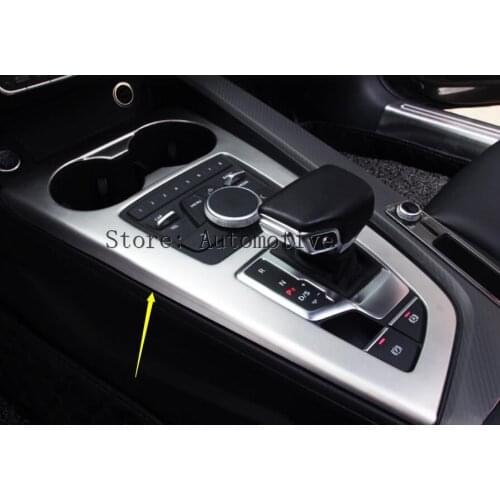 For Audi A4 B9 2016 2017 Sedan Avant Allroad Pearl Chrome Gear Shift Cover Knob Lever Interior Accessory