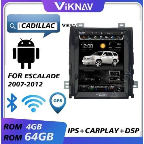 For cadillac escalade 2007 2008 2009 2010 2011 2012 android car radio multimedia player stereo tape recorder head unit screen