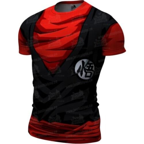 Summer New Mens Short Sleeve 3D Printing Gym Fitness Training Tight Compression Shirt Breathable Quick Dry Funny Tshirt