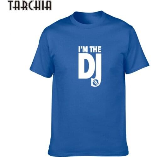 TARCHIA Tshirt Men I'M THE DJ 2018 Summer Casual Tops Design Hip Hop Short Sleeve Cool Tees Shirt Homme T Shirt Men Clothing