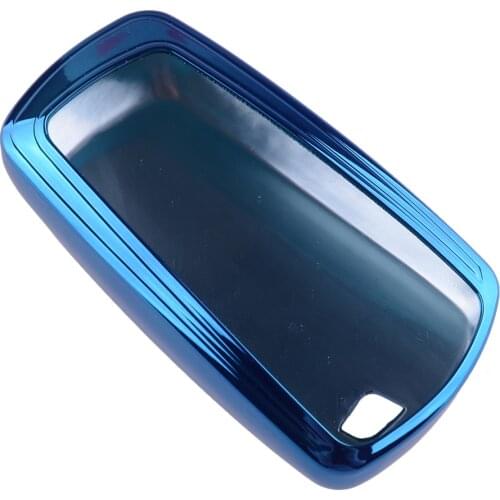 Car Smart Remote Key Case Cover Fob Shell Fit For BMW 1 2 3 4 5 6 7 Series X3 X4 M2 M3 M4 M5 M6 Blue TPU