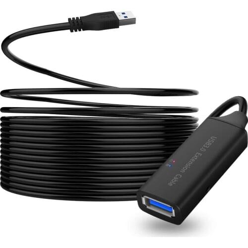 Active USB 2.0/USB 3.0 extension cable cord 10m 15M 5M USB extension cable with amplifier/booster for PC laptop