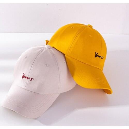 Summer Fashion Embroidery Letter Baseball Cap Women Hip Hop Streetwear Spring Solid Color Snapback Hats Men Outdoor Caps PJ374