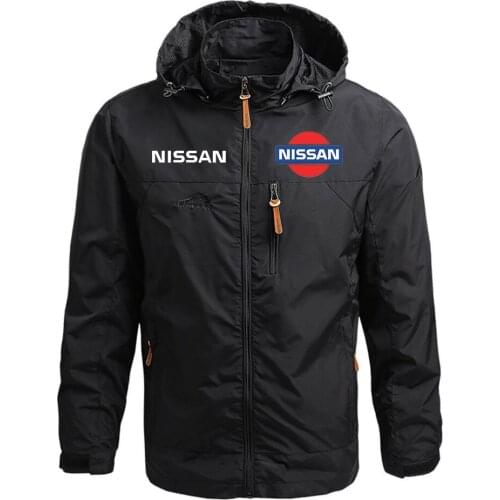 NISSAN Classic Style Men Warm Zipper Hoodies Sweatshirts for Male Cardigan Jacket Hooded Sweatshirt Comfortable Coat