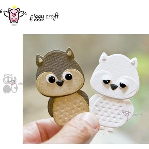 Piggy Craft metal cutting dies cut die mold Owl decoration Scrapbook paper craft knife mould blade punch stencils dies
