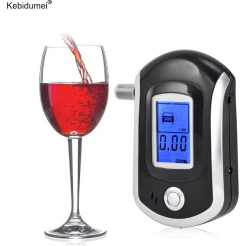 Kebidumei Mini Alcohol Tester AT6000 Professional Digital LCD Screen Breath Alcohol Tester Blow Test For Drivers
