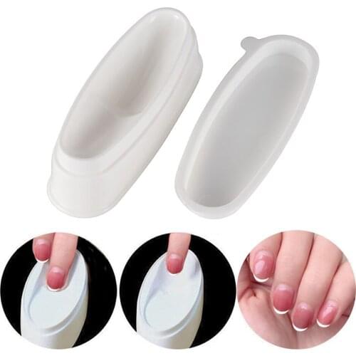 Fashion Nail Dipping Powder Holder French Tray Manicure Mold Nail Dip Container NailAccesorios Collector Container Manicure Tool