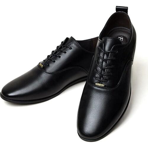 Shoe man loafers vestir mens real black trending para causal leather genuine heel trend de Mens high male fashion casual dress