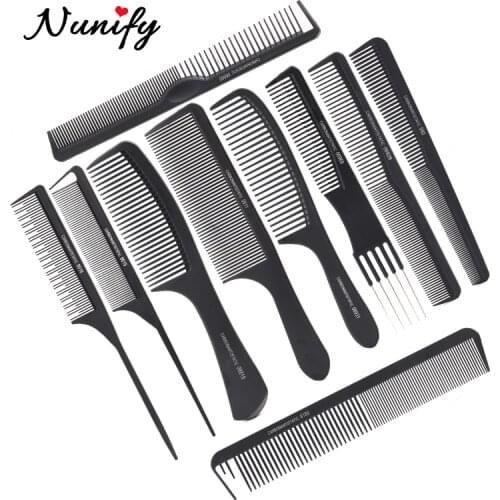 Nunify Anti Static Waved Teeth Comb Women Make Hair Smooth Tangle Comb Detangler Brush For Curly Hair Cutting Coloring Tool