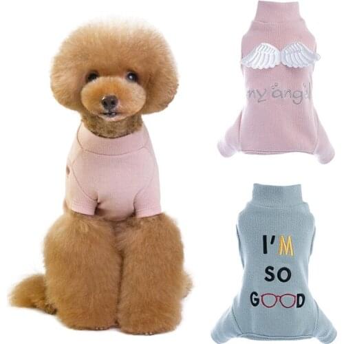 Pajamas For Pet Dog Soft Warm Cozy Pattern Puppy Jumpsuits Pets Sleeping Wear Clothes