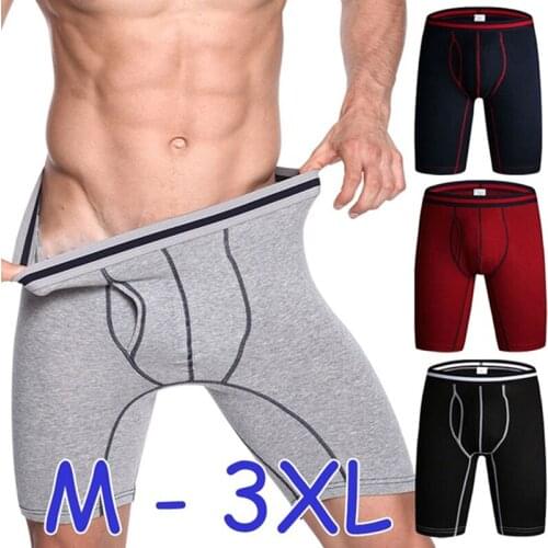 Underwear Boxers New Loose Sports Cotton Men Clothing High Quality Solid Comfortable Is Pantie Lot Underpants Large Short 2021