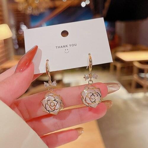 Серьги 2021 тренд Earrings for Women Korean Fashion Temperament Opal Earrings Kolczyki Boucle Oreille Femme Damskie