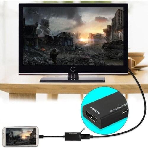 MHL Universal Micro USB to HDMI-compatible Adapter cable 1080P HD TV adapter Android Cell Phones Connection Converter