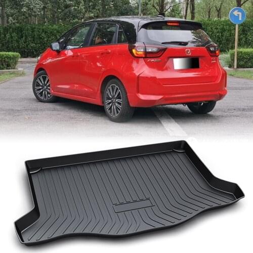 Waterproof Rear Trunk Boot Cargo Liner Anti-slip Mat For Honda Fit 2008 2009 2010 2011 2012 2013 Jazz 14-19 Car Styling