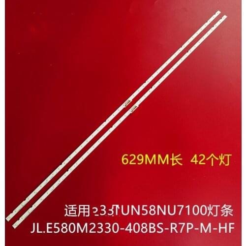10 PCS/lot LED backlight strip for Samsung UE58NU7100 UE58RU7100 UN58NU7100 UA58NU7100 LM41-00632A BN96-46866A JL.E580M2330-408B
