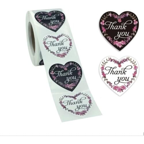 100 PCS 25MM Thankyou Seal Sticker Paper Laser Autocollant Luxe Verjaardag Decoratie Pegatinas Gracias Love Flower Stickers