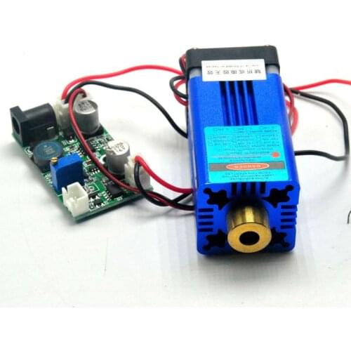 12V 405nm 300mW Violet Blue Laser Dot Module W/ TTL & Fan Cooling Stage Lights