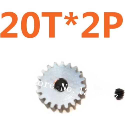 2pc/lot Motor Gear 20T 3.2mm*0.8mm HSP Spare Parts Pinion gear For TRAXXAS Himoto Redcat HPI 1/10 Model RC Car Al Baby Toy