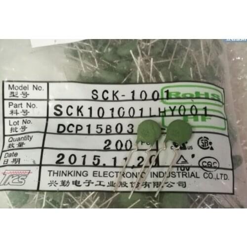 20PCS New original thermistors Sck-1001 100R 1A NTC negative temperature system SCK101001M