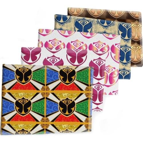 50*145CM Tomorrowland Music Pattern Fabric Printed Polyester Cotton Twill Fabric Patchwor Printed