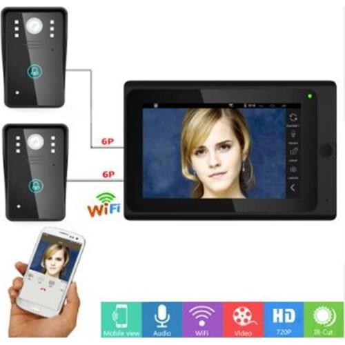 7 Inch 1v2 APP Remote Control WIFI Doorbell Intercom Video Door Phone