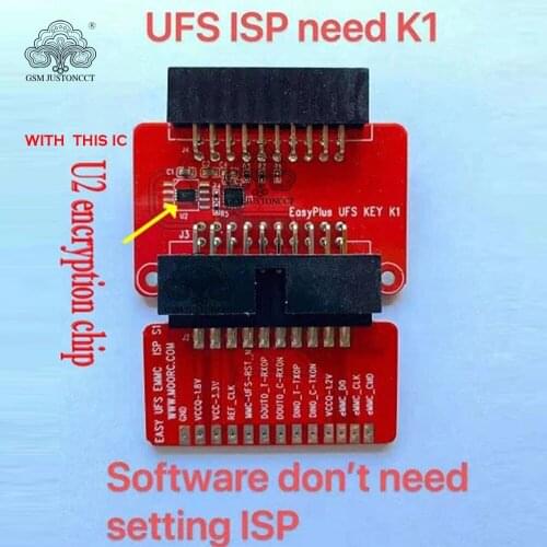Easyplus UFS key EMMC ISP 2 in 1 adapter support Easy UFS BGA-254 / ICFriend modify tool adapter