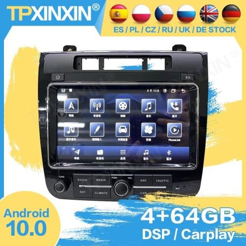 2 Din Car Radio Stereo Receiver Android 10.0 For VW Touareg 2010 2011 2012 2013 2014 2015 2016 2017 2018 2019 Receiver Head Unit