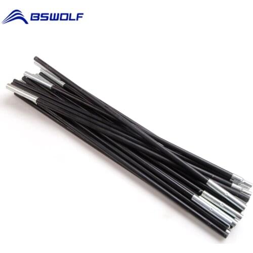 BSWolf 2pcs/set Tent Rod 3.63m Fiberglass Tent Poles 8.5mm Outdoor Camping Tent Rod Spare Replacemet Tent Accessories