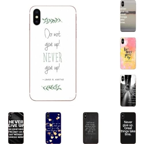 Never Give Up TPU Cases For Samsung Galaxy Note 10 pro Galaxy Note 10 Plus Galaxy Note 10 Lite M60s
